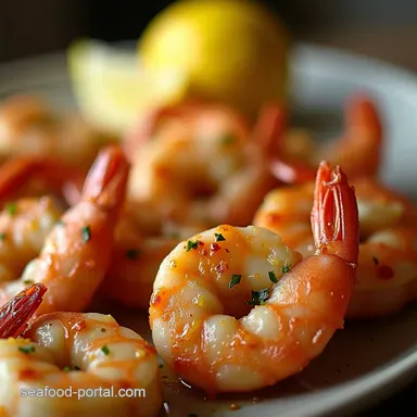 Lemony Garlic Parmesan Roasted Shrimp Quick Weeknight Dinner Recipe Card