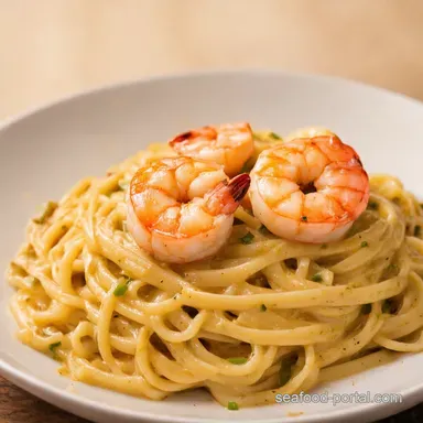 Garlic Shrimp Linguine A Simple Creamy Weeknight Winner Recipe Card