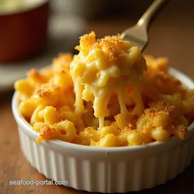 The Best Homemade Baked Mac and Cheese with Crispy Topping Recipe Card