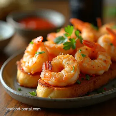 Easy Baked Shrimp Toast Recipe Crispy Healthier Appetizer Recipe Card