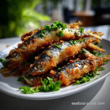 Golden Fried Sardines Made Easy: Crispy Finish Recipe Card