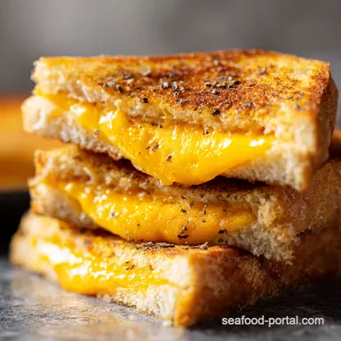 The Best Easy Air Fryer Grilled Cheese Trick Perfectly Golden Gooey Lunch Recipe Card