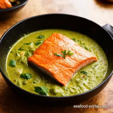 Green Curry Salmon My GoTo Baked Thai Recipe Recipe Card