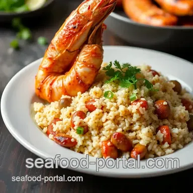 Easy, Flavorful Grilled King Prawns with Savory Rice: A Summer Delight! Recipe Card