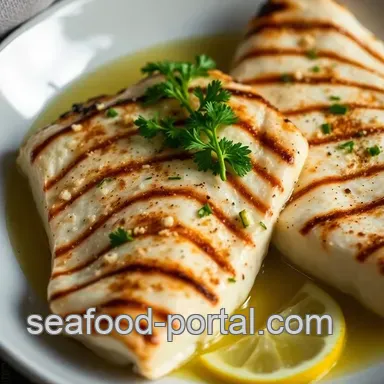 Grilled Lemon Herb Sea Bass presentation