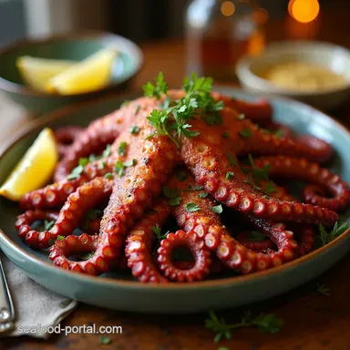 Best Homemade Grilled Octopus Recipe Ocean Mediterranean Style Recipe Card