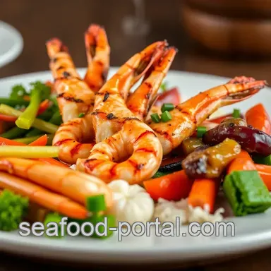 Easy & Juicy Grilled Prawns with Steamed Vegetables: My Go-To Summer Recipe Recipe Card