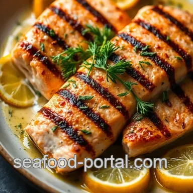 Grilled Salmon Collar with Citrus Herb Marinade: A Flavorful Delight Recipe Card
