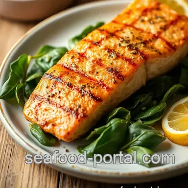 Easy Grilled Salmon with Garlic Spinach Delight: 5 Tips for Perfection Recipe Card