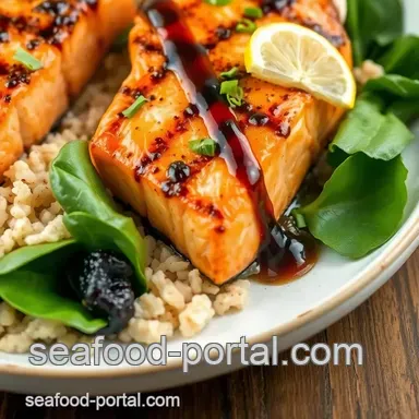 Grilled Salmon with Sweet Balsamic Glaze Recipe Card