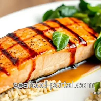 Grilled Salmon with Sweet Balsamic Glaze
