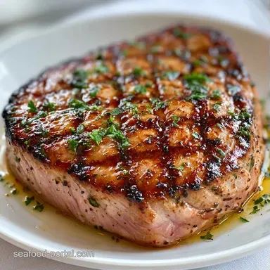 Tuna Steak Grilled in 31 Minutes Recipe Card