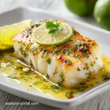 Halibut Fish Recipe with Lemon and Garlic in 22 Mins Recipe Card