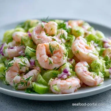 Healthy Lemon Dill Shrimp Salad in 25 Min Recipe Card