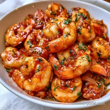 Shrimp Tomato Sauce in 20 Minutes Recipe Card