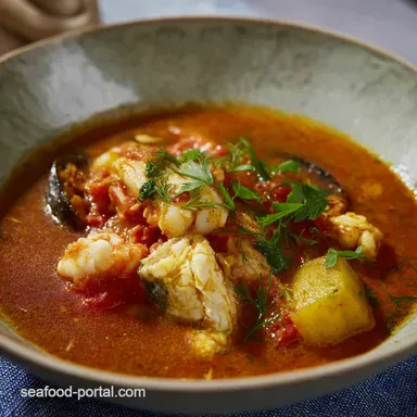 Hearty Fisherman's Stew: My Bouillabaisse Fish Soup Recipe Recipe Card
