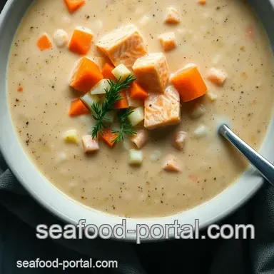Creamy Salmon Chowder Recipe: Even Aunt Mildred Approves! Recipe Card