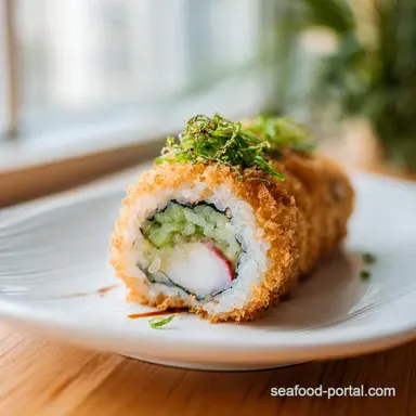 Deep Fried Sushi with Crispy Tempura Batter for 4 Servings