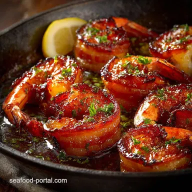 Honey Chipotle BaconWrapped Shrimp: Sticky, Sweet Spicy Party Appetizer Recipe Card