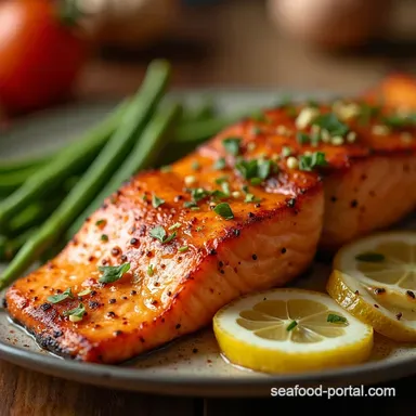 Crispy Honey Garlic Salmon My GoTo Weeknight Recipe Recipe Card