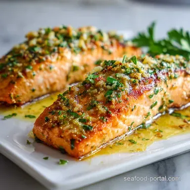 Best Recipe for Salmon Fish: Honey-Garlic Butter for 4 Servings