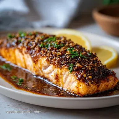 Honey Salmon Recipe in 15 Minutes for 4 Servings Recipe Card