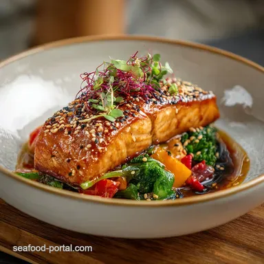 Honey Glazed Salmon Bowl Recipe in 22 Mins Recipe Card