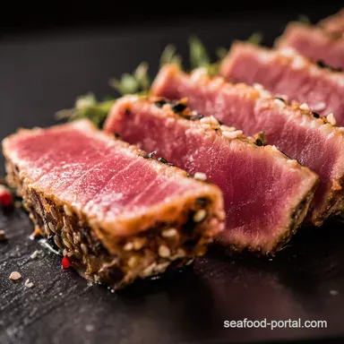 Perfect Tuna Steaks My Easy SearedtoPerfection Method Recipe Card