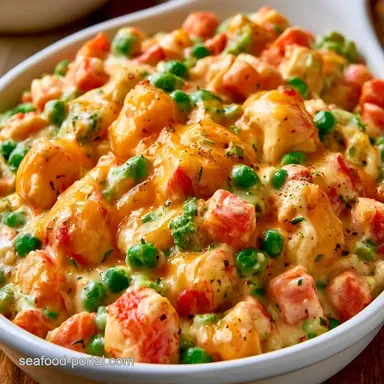 Imitation Crab Casserole in 45 Minutes Recipe Card
