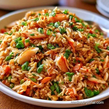 Imitation Crab Fried Rice for 4 Servings