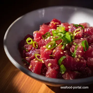 Island Time Tuna Poke Recipe DIY Taste of Hawaii Recipe Card