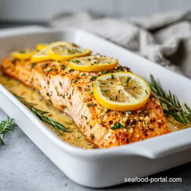 Salmon Oven Recipe for 4 Servings Recipe Card