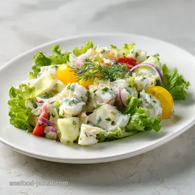 Jumbo Lump Crab Meat Salad for 4 Servings Recipe Card