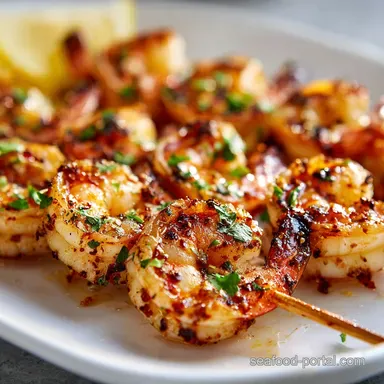 Shrimp Skewers Recipe with Pineapple in 26 Minutes Recipe Card