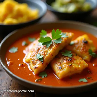 Keralan Fish Curry My Familys Meen Moilee Recipe Recipe Card