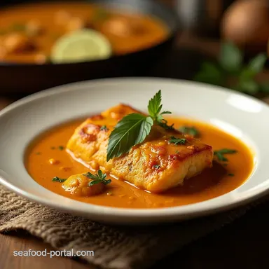 Creamy Indian Fish Curry with Coconut A Taste of Kerala Recipe Card