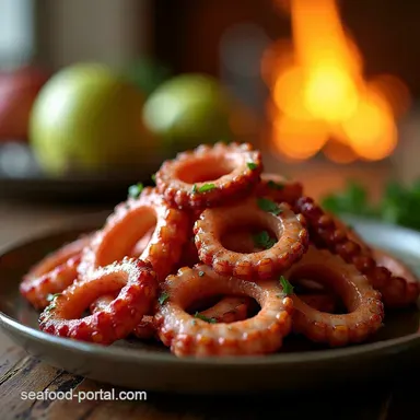 Kissed by the Flames EASY GRILLED OCTOPUS Recipe Recipe Card