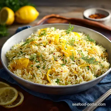 Mediterranean Lemon Dill Basmati Rice Pilaf: Bright, Easy, 35-Minute Side Recipe Card