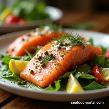 The Proper Salmon Salad Light LemonDill Capers Recipe Recipe Card
