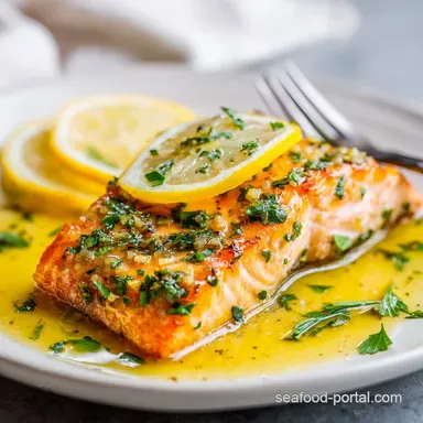 Easy Salmon Recipe with Lemon and Garlic for 4 Servings