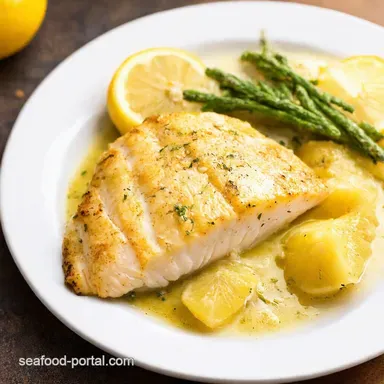 Irresistible Lemon Garlic Butter Cod Recipe Quick Easy Recipe Card