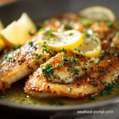 Lemon Garlic Butter Tilapia: Quick 20-Minute Weeknight Dinner Recipe Card