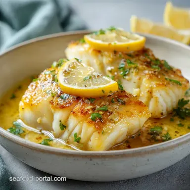 Cod Fillets With Lemon for 4 Servings