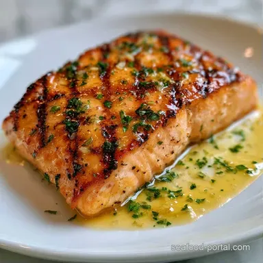Lemon Garlic Grilled Salmon in 25 Minutes Recipe Card