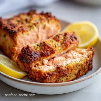 Lemon Garlic Salmon Loaf for 4 Servings Recipe Card
