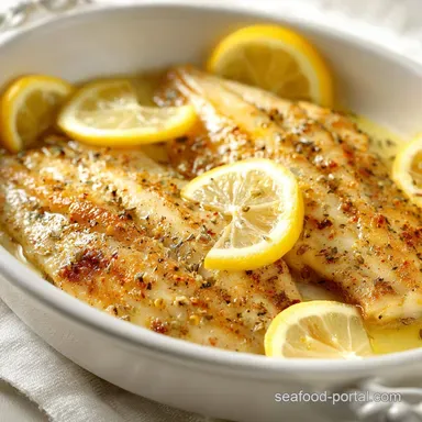 Lemon Garlic Tilapia Fillets in 17 Min Recipe Card