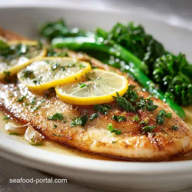 Best Tilapia Recipe with Lemon and Garlic for 4 Servings Recipe Card