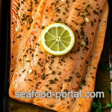 Easy Baked Salmon: My Favourite Lemon Herb Glazed Recipe Recipe Card