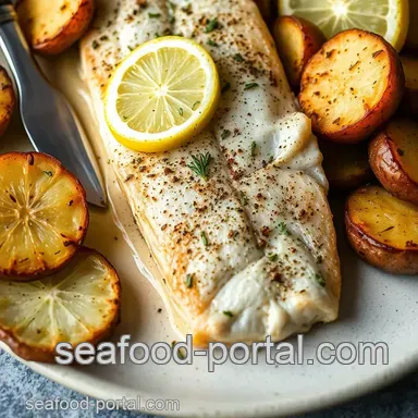 Lemon-Herb baked trout with Crispy Potatoes - Ready in 45! Recipe Card