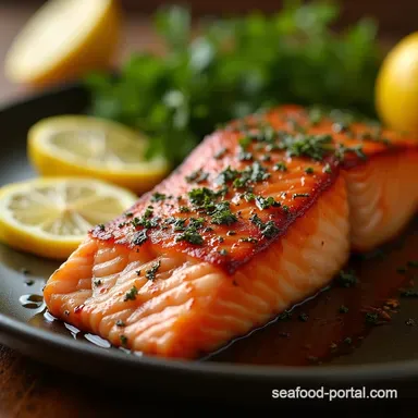 Foolproof LemonHerb Roasted Salmon Moist Crispy Recipe Card